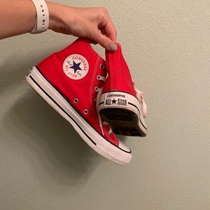 Red High top converse